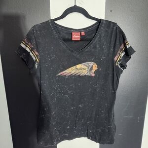 Indian Motorcycle Black Graphic Tee